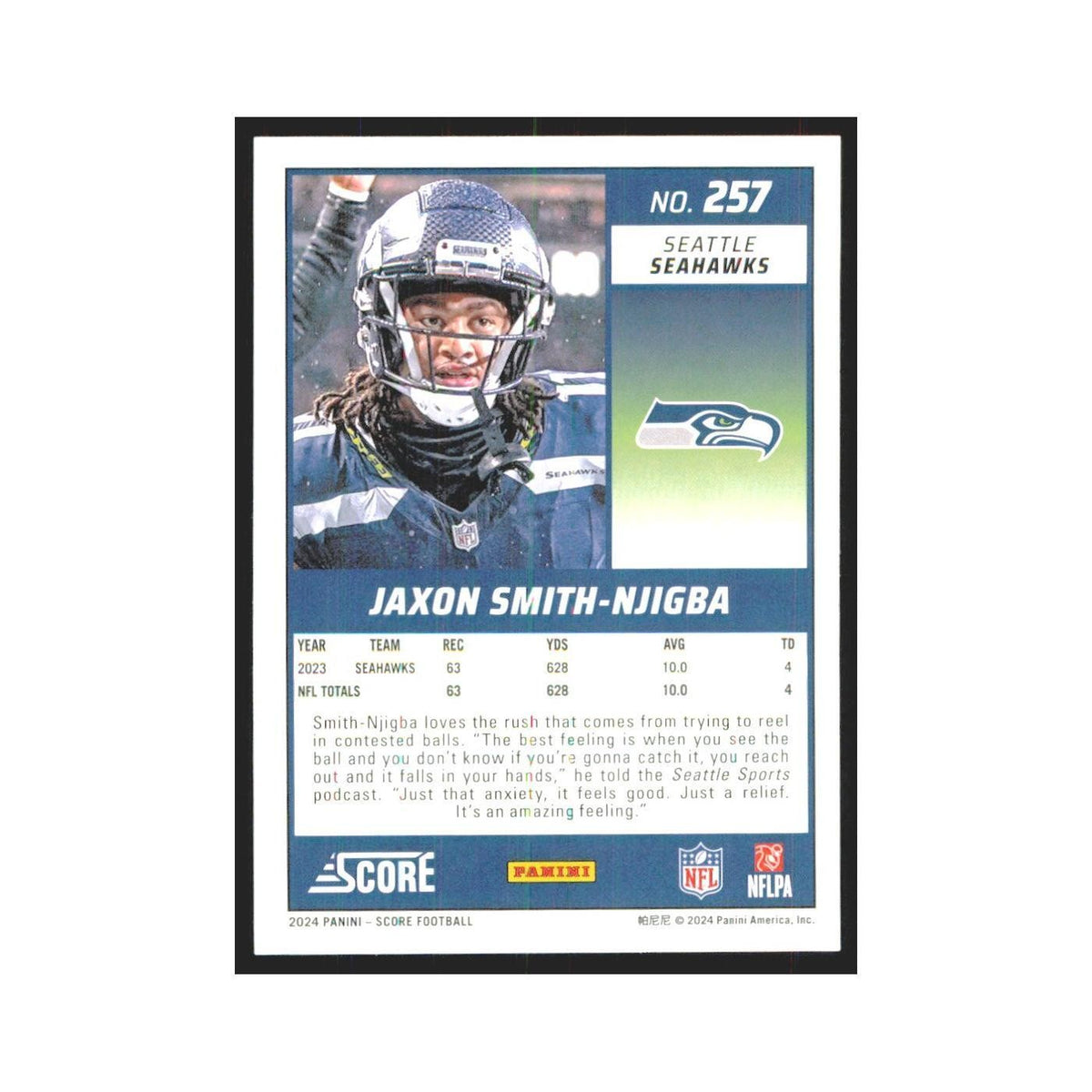 2024 Score Jaxon Smith-Njigba Seahawks #257