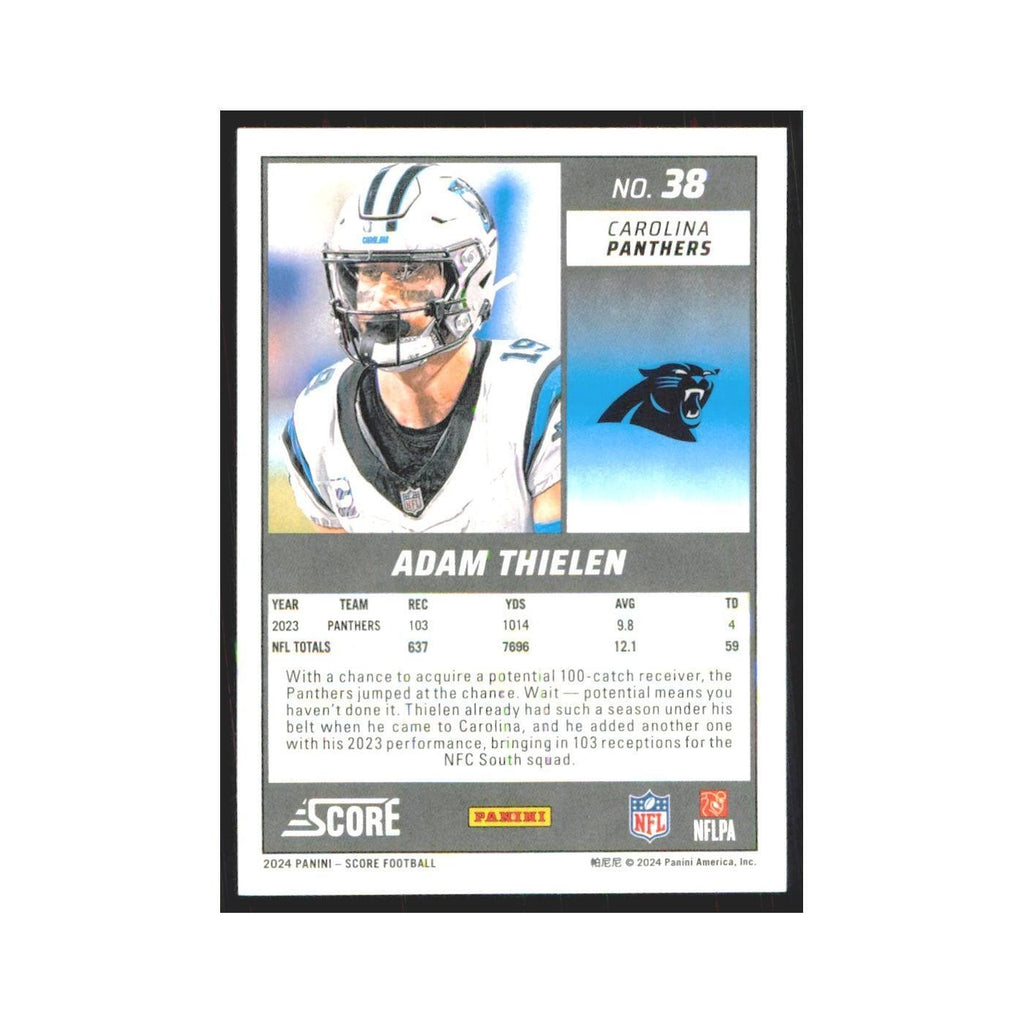2024 Score Adam Thielen Panthers #38