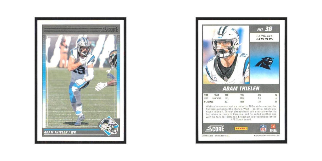 2024 Score Adam Thielen Panthers #38