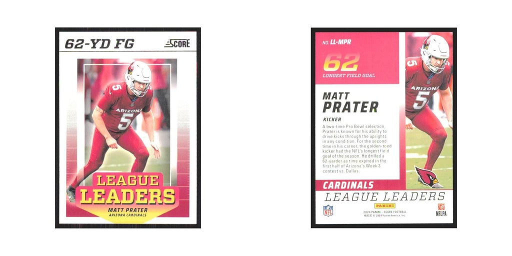2024 Score Matt Prater Cardinals #LL-MPR