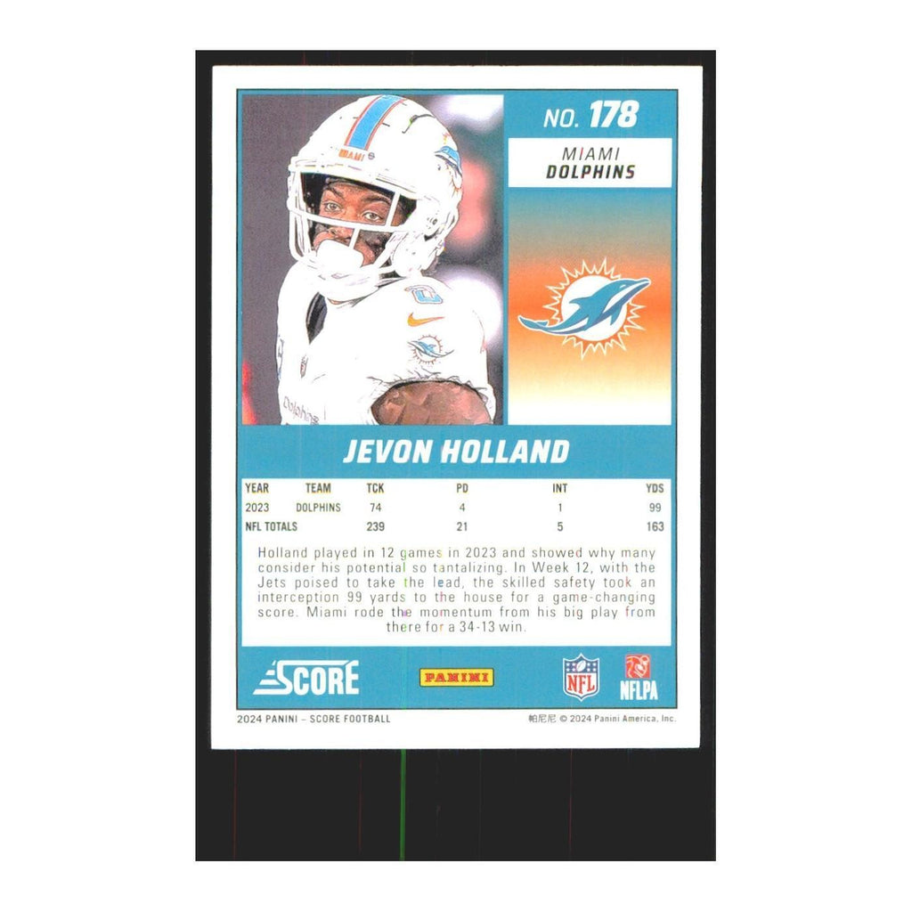 2024 Score Jevon Holland Dolphins #178