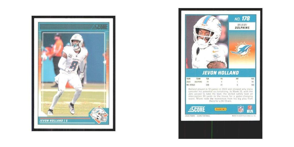 2024 Score Jevon Holland Dolphins #178