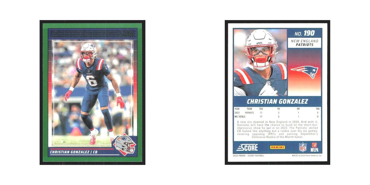2024 Score Christian Gonzalez Patriots #190