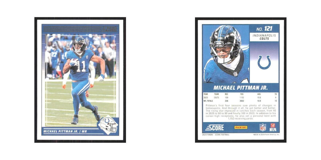 2024 Score Michael Pittman Jr. Colts #121