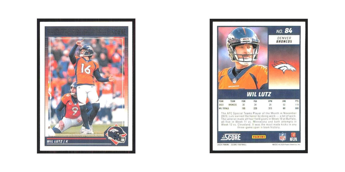 2024 Score Wil Lutz Broncos #84