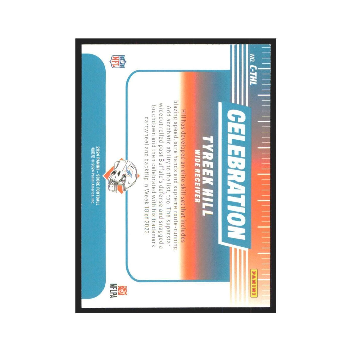 2024 Score Tyreek Hill Dolphins #C-THL