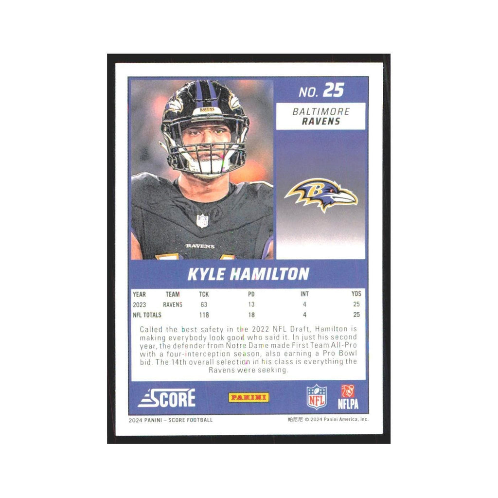2024 Score Kyle Hamilton Ravens #25