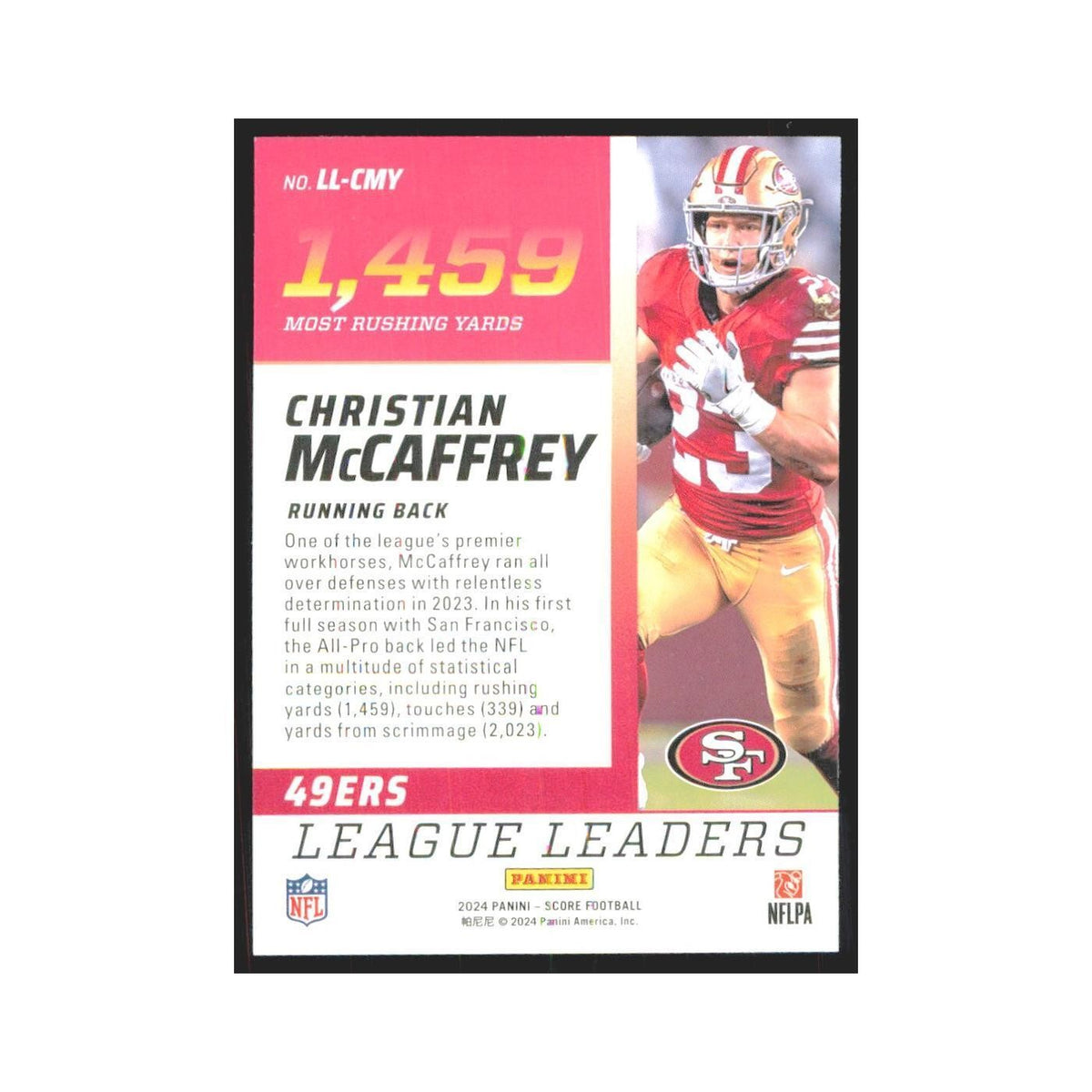 2024 Score Christian McCaffrey 49ers #LL-CMY