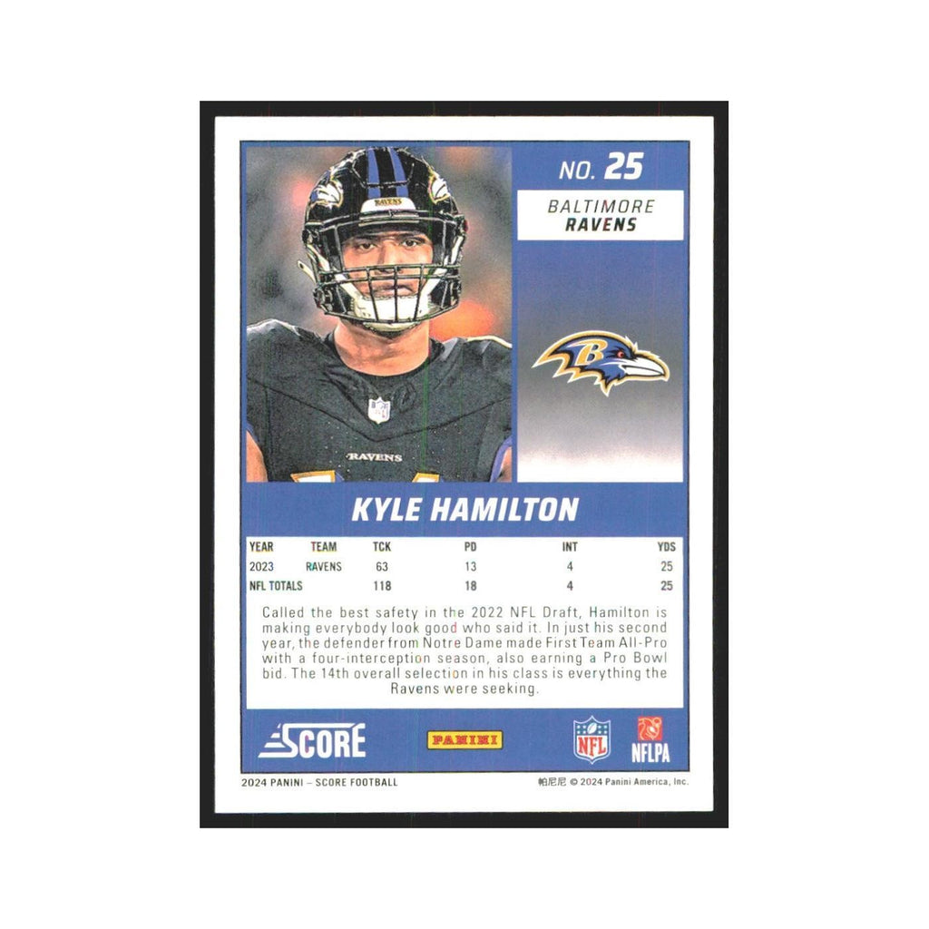 2024 Score Kyle Hamilton Ravens #25