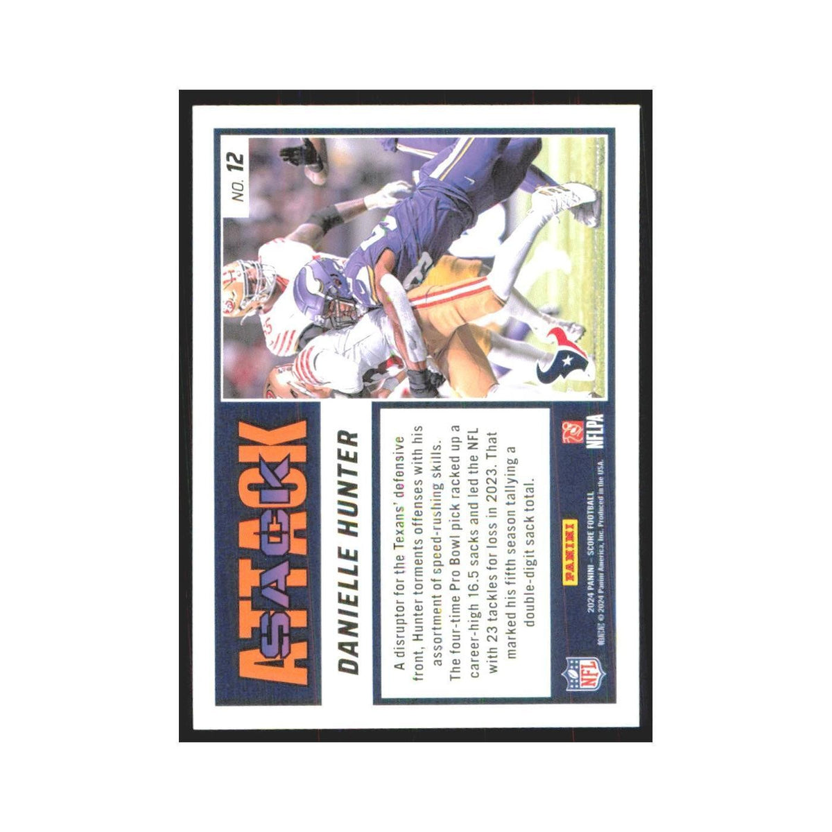 2024 Score Danielle Hunter Texans #12