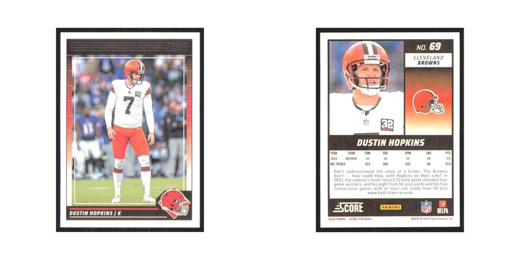 2024 Score Dustin Hopkins Browns #69