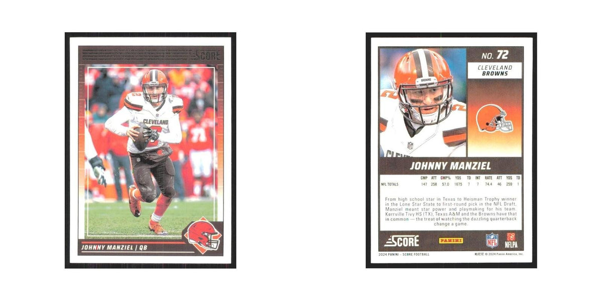 2024 Score Johnny Manziel Browns #72