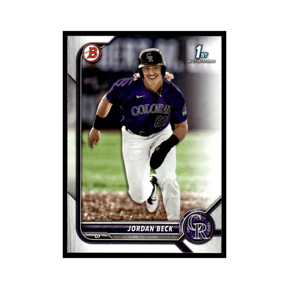 Jordan Beck 2022 Bowman Draft #BD-34 Colorado Rockies Baseball Card NM