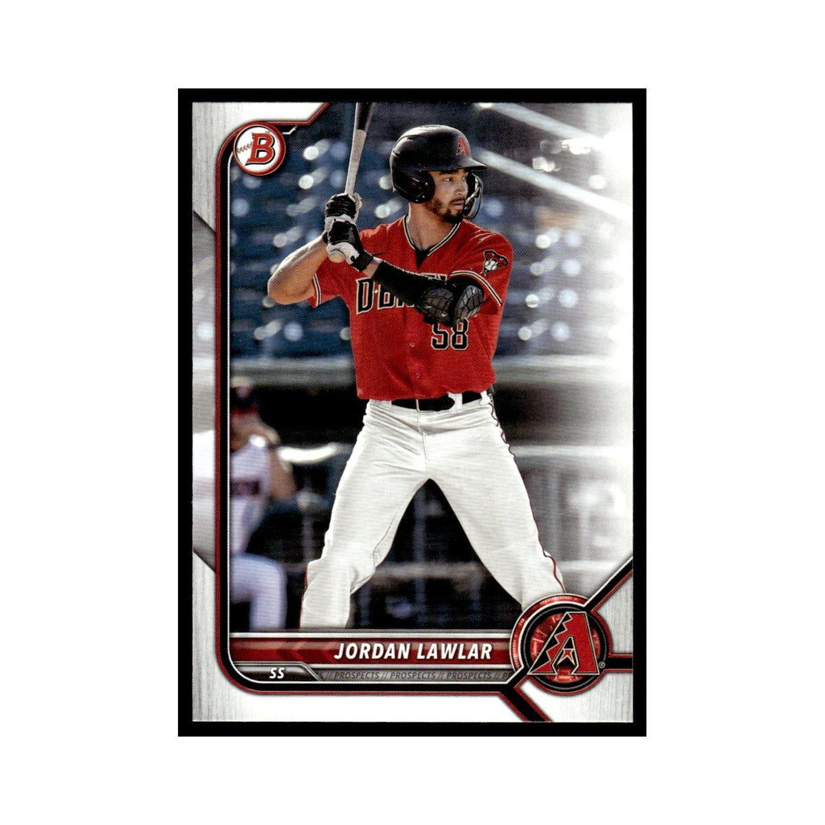 Jordan Lawlar 2022 Bowman Draft #BD-78 Arizona Diamondbacks Baseball Card NM