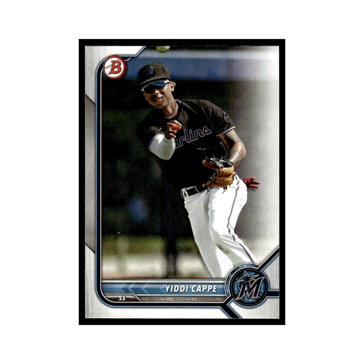 Yiddi Cappe 2022 Bowman Draft #BD-96 Miami Marlins Baseball Card NM