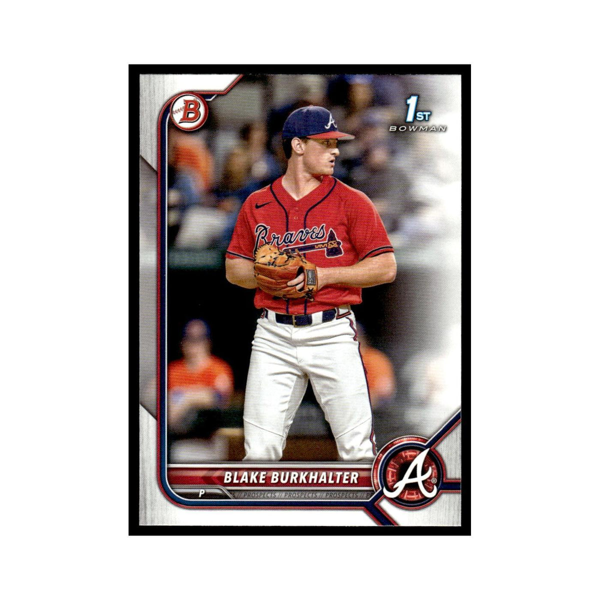Blake Burkhalter 2022 Bowman Draft #BD-10 Atlanta Braves Baseball Card NM