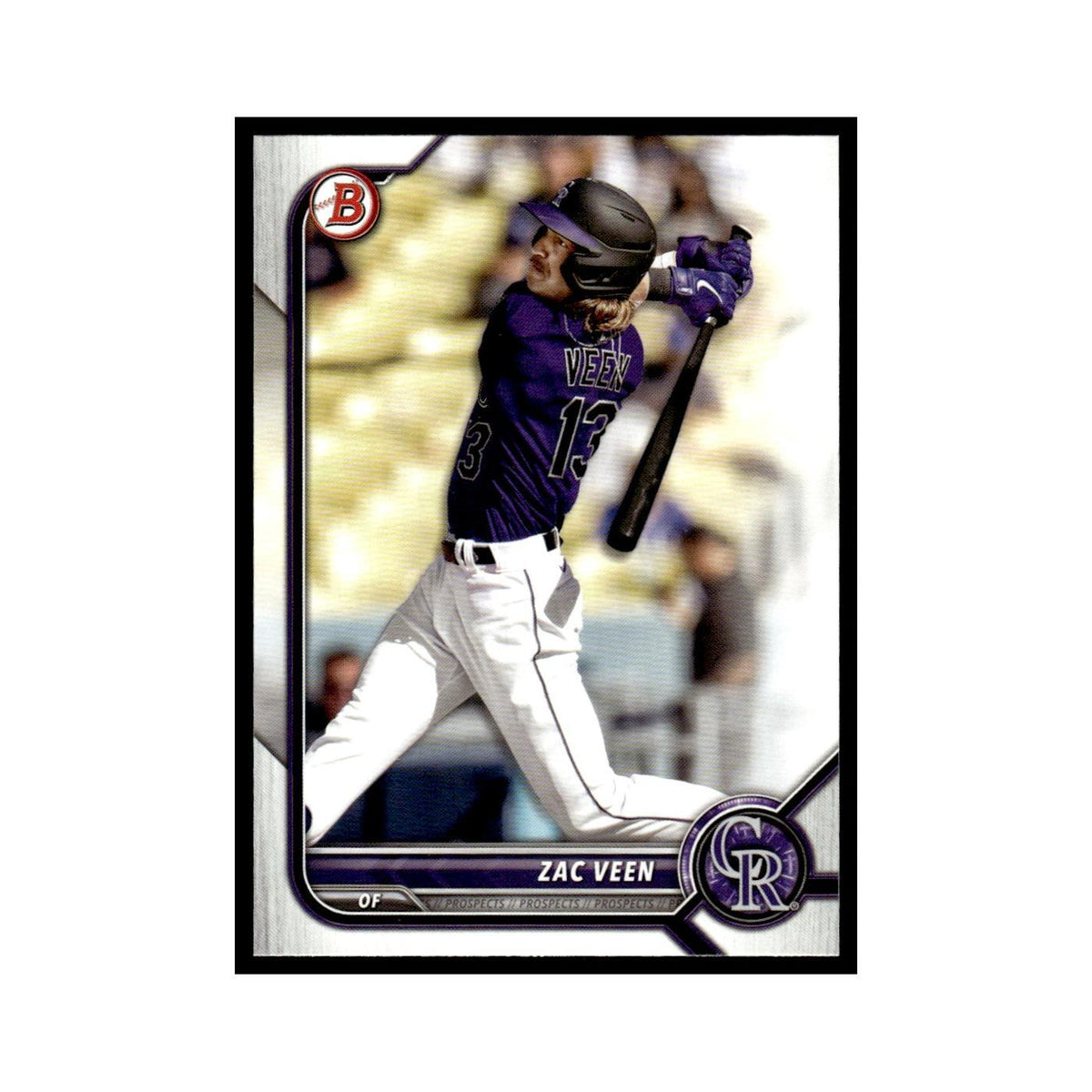 Zac Veen 2022 Bowman Draft #BD-32 Colorado Rockies Baseball Card NM