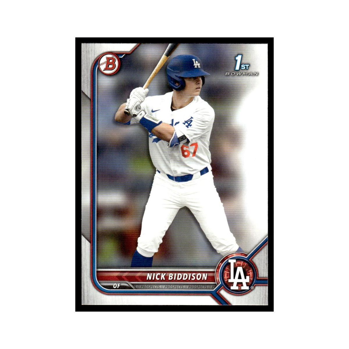 Nick Biddison 2022 Bowman Draft #BD-165 Los Angeles Dodgers Baseball Card NM