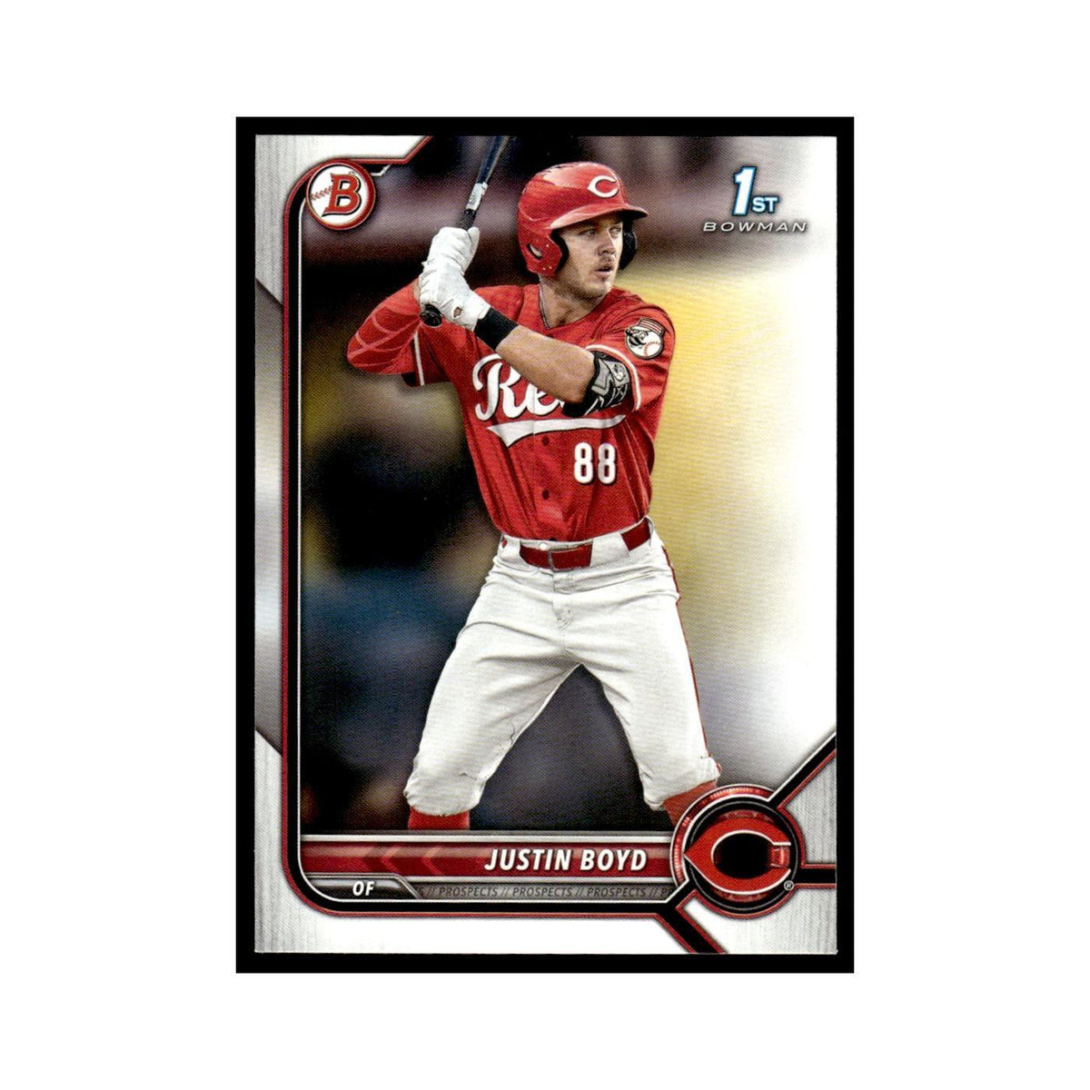 Justin Boyd 2022 Bowman Draft #BD-13 Cincinnati Reds Baseball Card NM