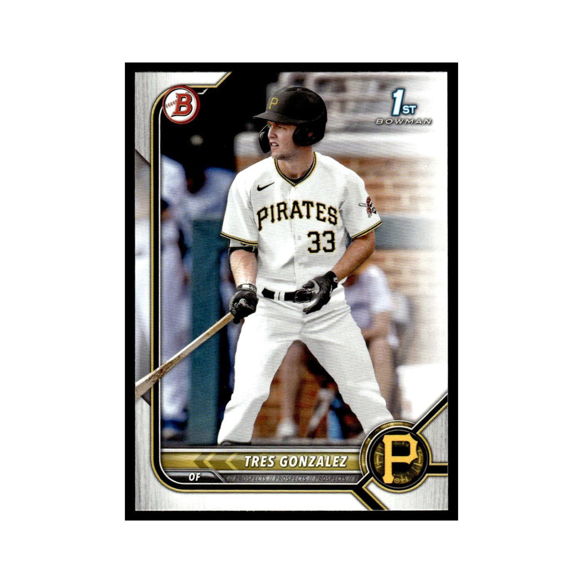 Tres Gonzalez 2022 Bowman Draft #BD-157 Pittsburgh Pirates Baseball Card NM