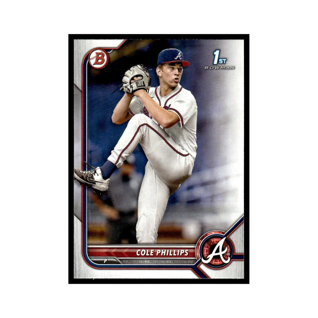 Cole Phillips 2022 Bowman Draft #BD-90 Atlanta Braves Baseball Card NM