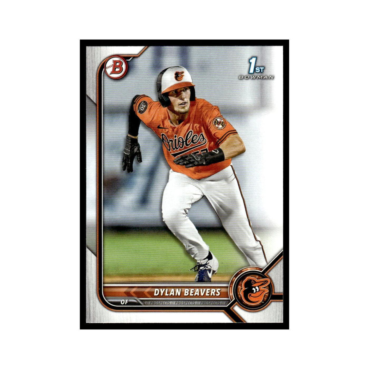 Dylan Beavers 2022 Bowman Draft #BD-160 Baltimore Orioles Baseball Card NM
