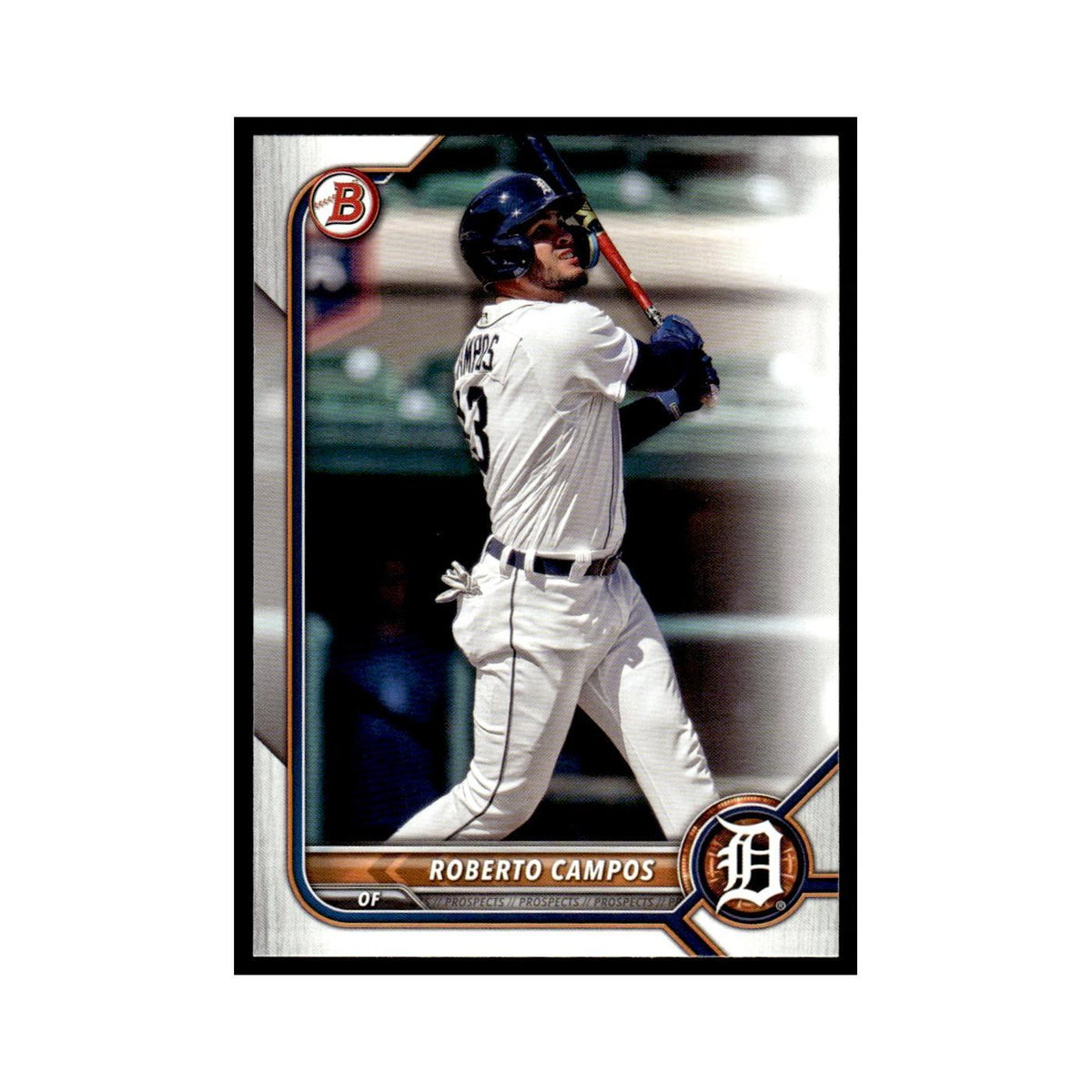 Roberto Campos 2022 Bowman Draft #BD-39 Detroit Tigers Baseball Card NM