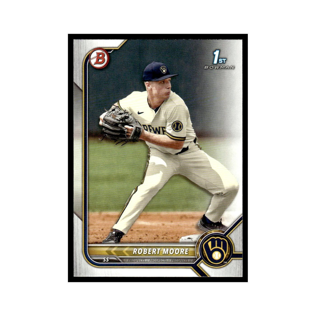Robert Moore 2022 Bowman Draft #BD-131 Milwaukee Brewers Baseball Card NM