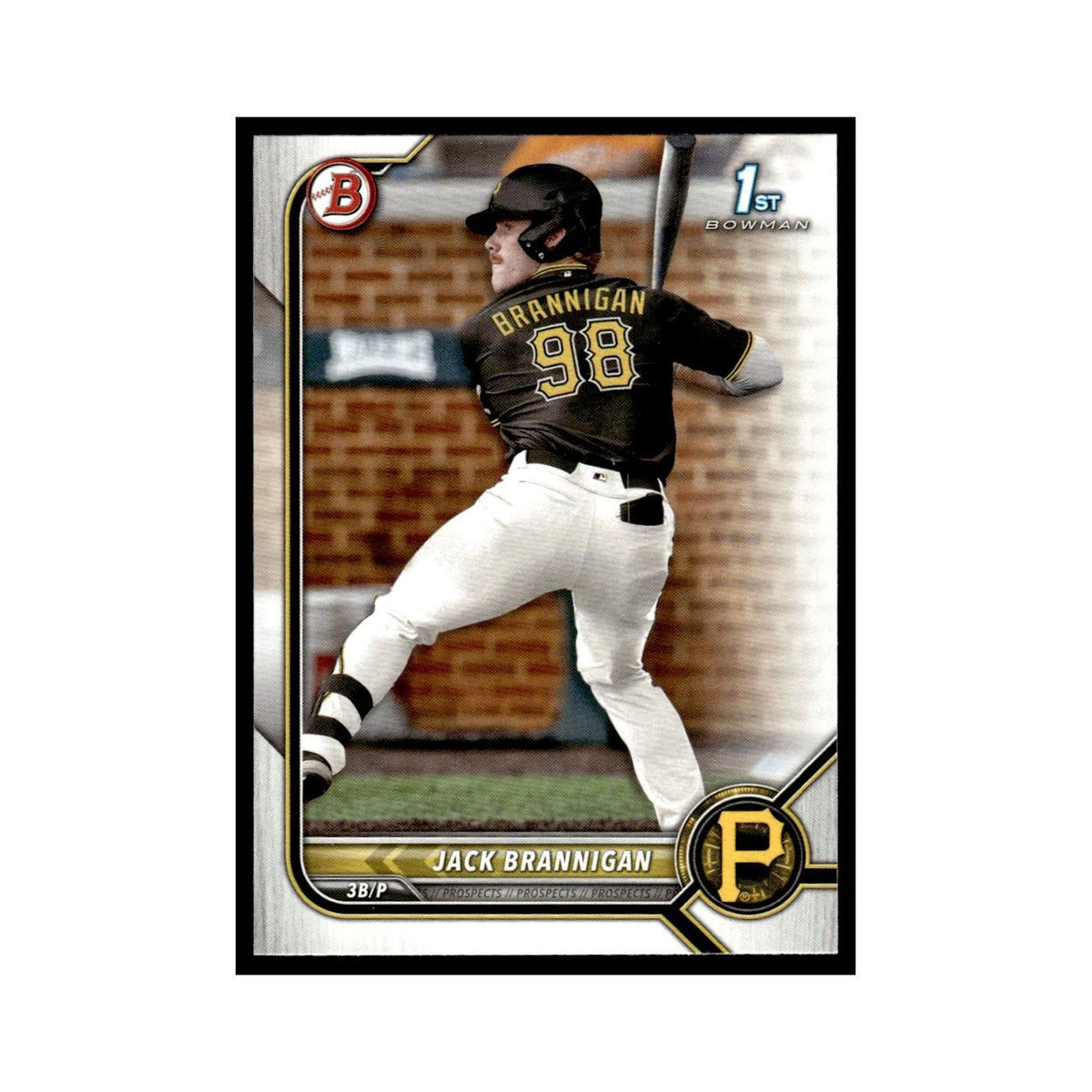 Jack Brannigan 2022 Bowman Draft #BD-154 Pittsburgh Pirates Baseball Card NM