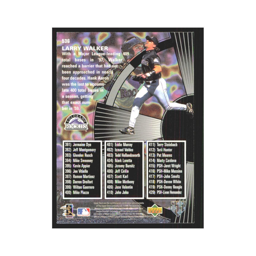 1998 Upper Deck Larry Walker Rockies #536