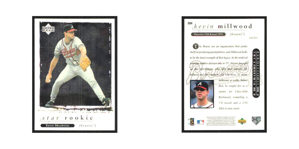 1998 Upper Deck Kevin Millwood RC Braves #284