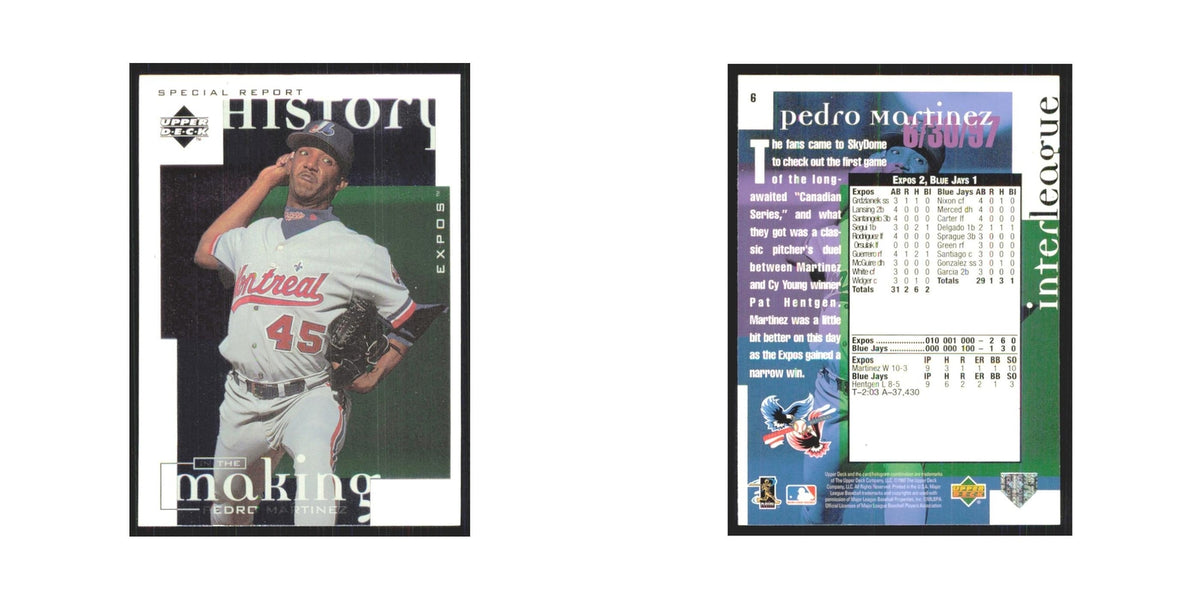 1998 Upper Deck Pedro Martinez Montreal Expos #6