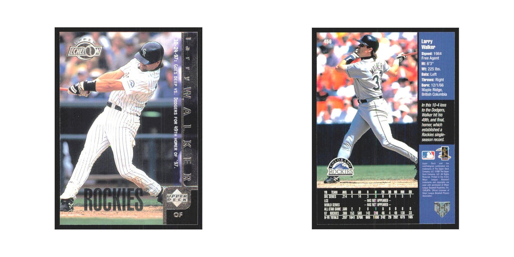 1998 Upper Deck Larry Walker Rockies #456