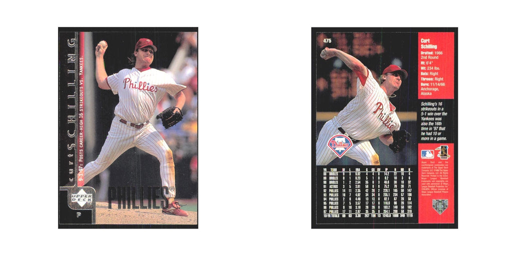 1998 Upper Deck Curt Schilling Phillies #475