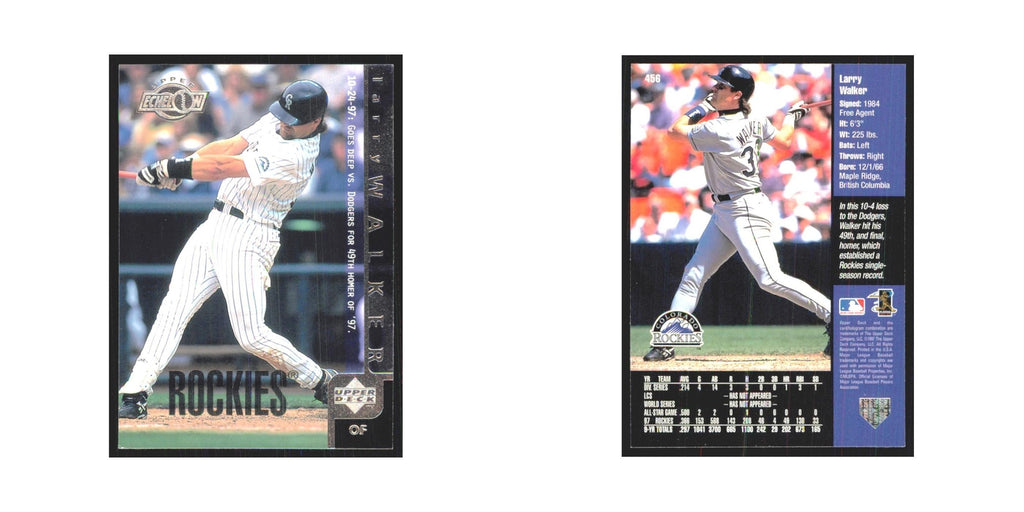 1998 Upper Deck Larry Walker Rockies #456