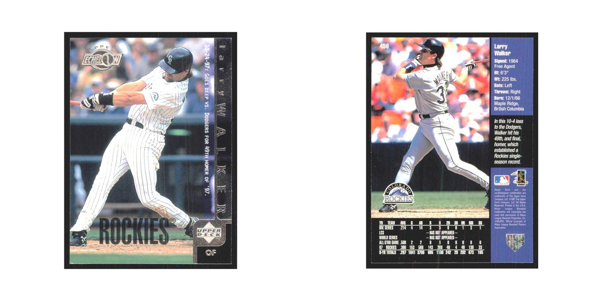 1998 Upper Deck Larry Walker Rockies #456