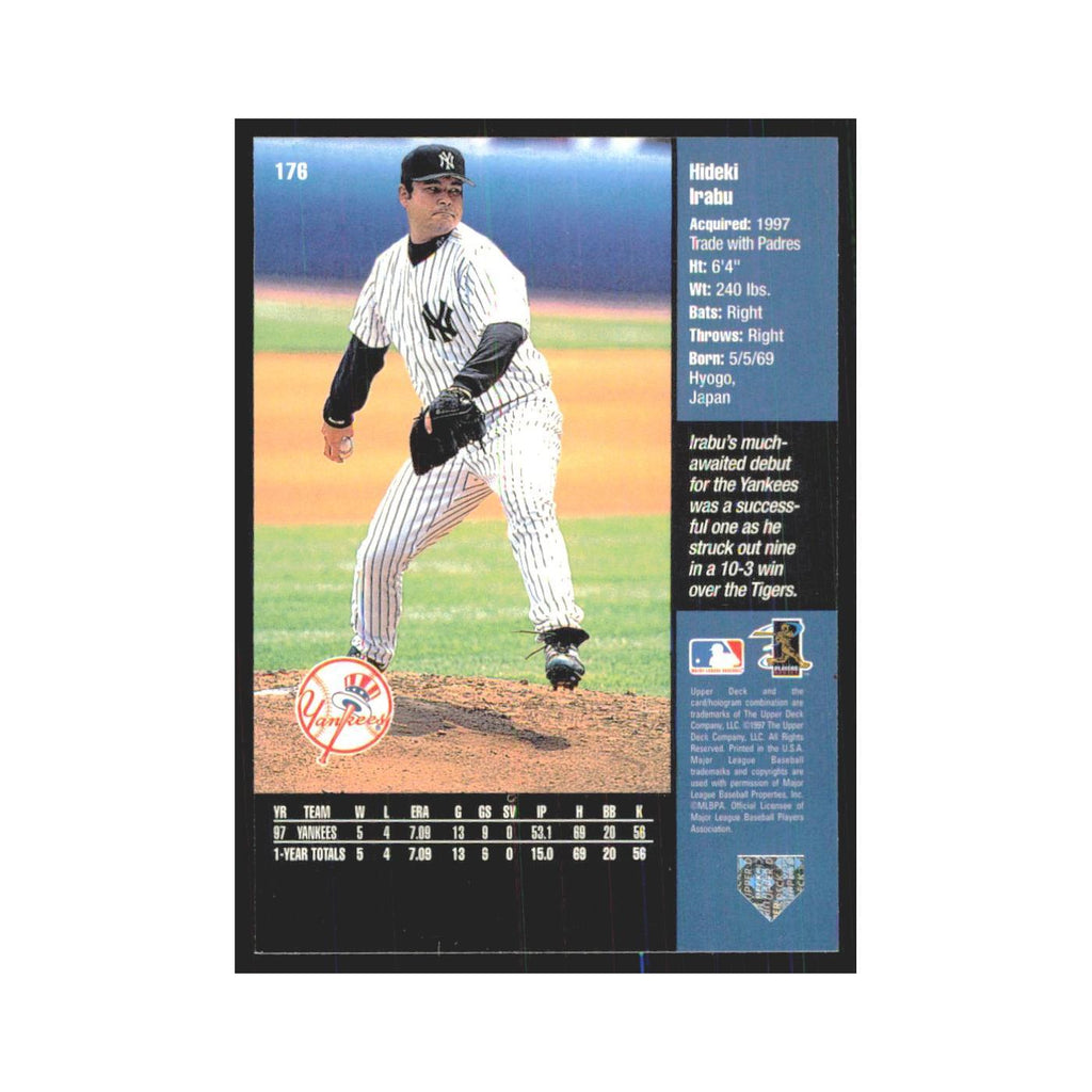 1998 Upper Deck Hideki Irabu Yankees #176