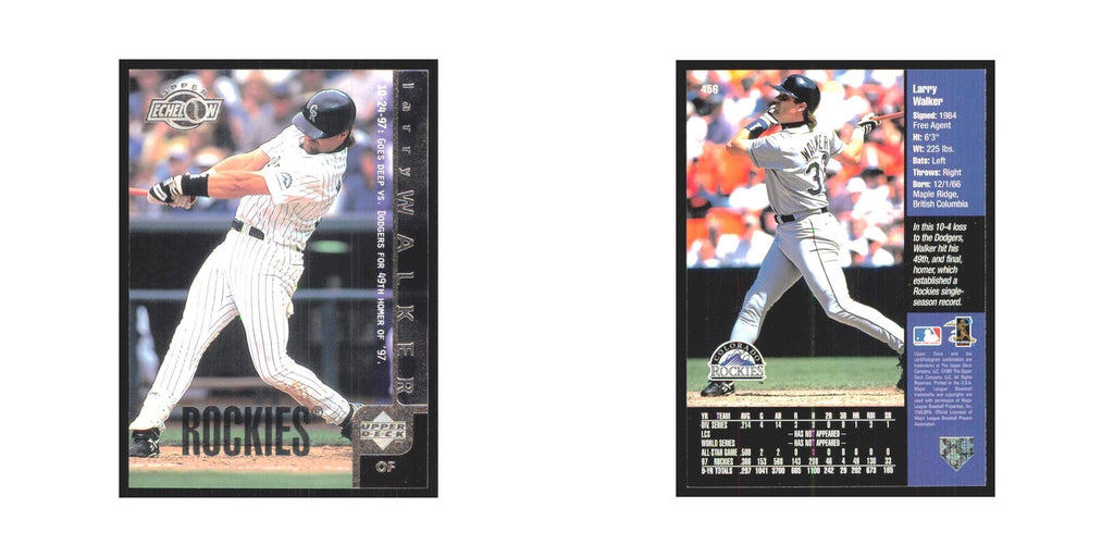 1998 Upper Deck Larry Walker Rockies #456