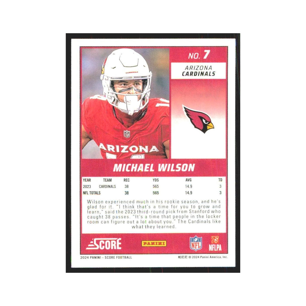 2024 Score Michael Wilson Cardinals #7
