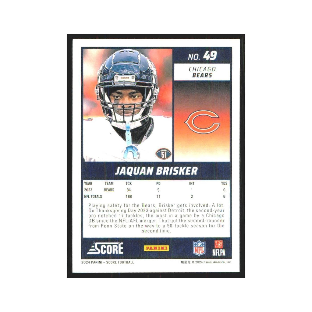 2024 Score Jaquan Brisker Bears #49