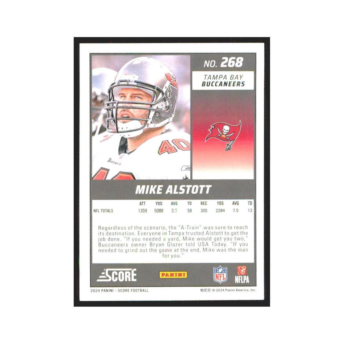 2024 Score Mike Alstott Buccaneers #268