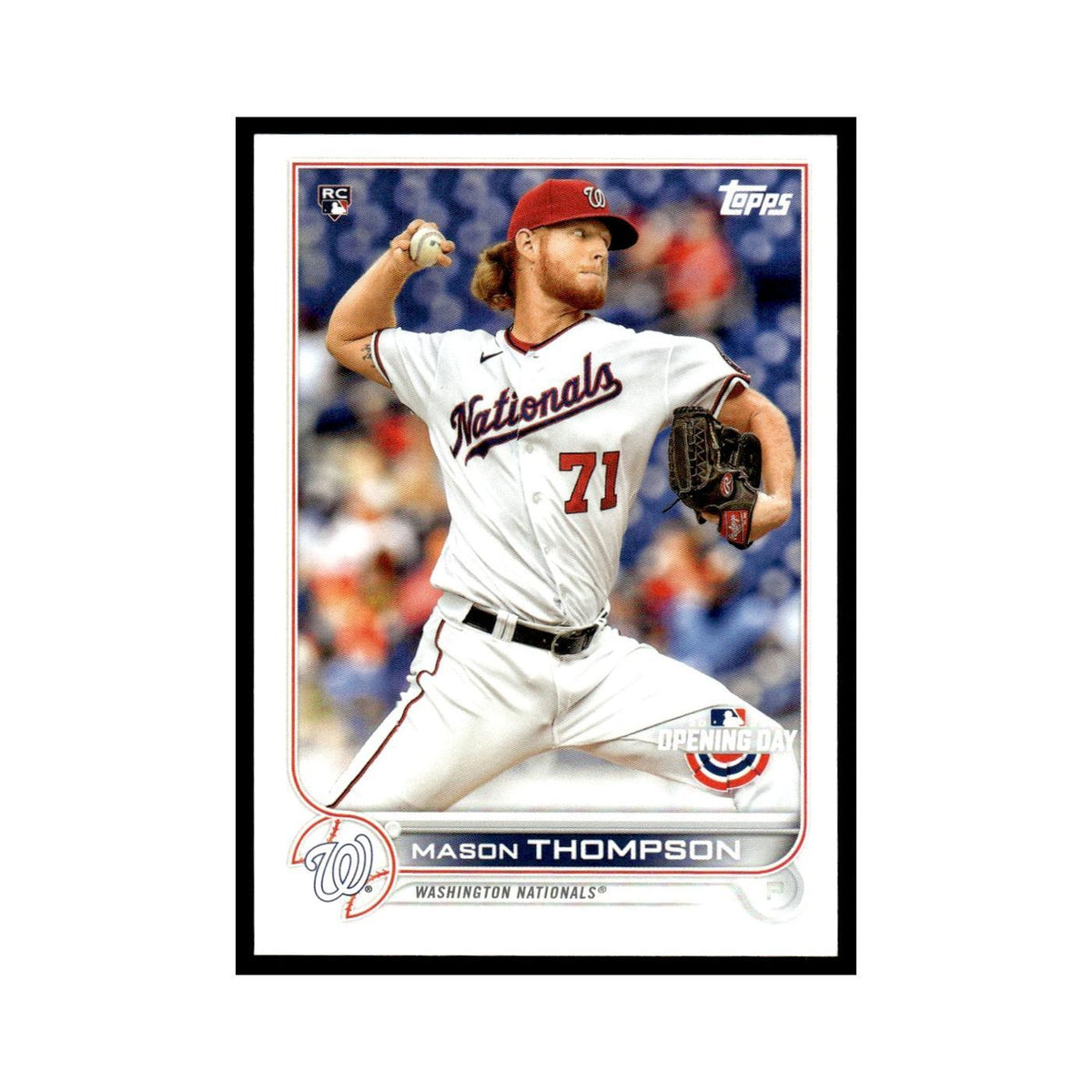 Mason Thompson Rookie 2022 Topps Opening Day #145 Washington Nationals NM
