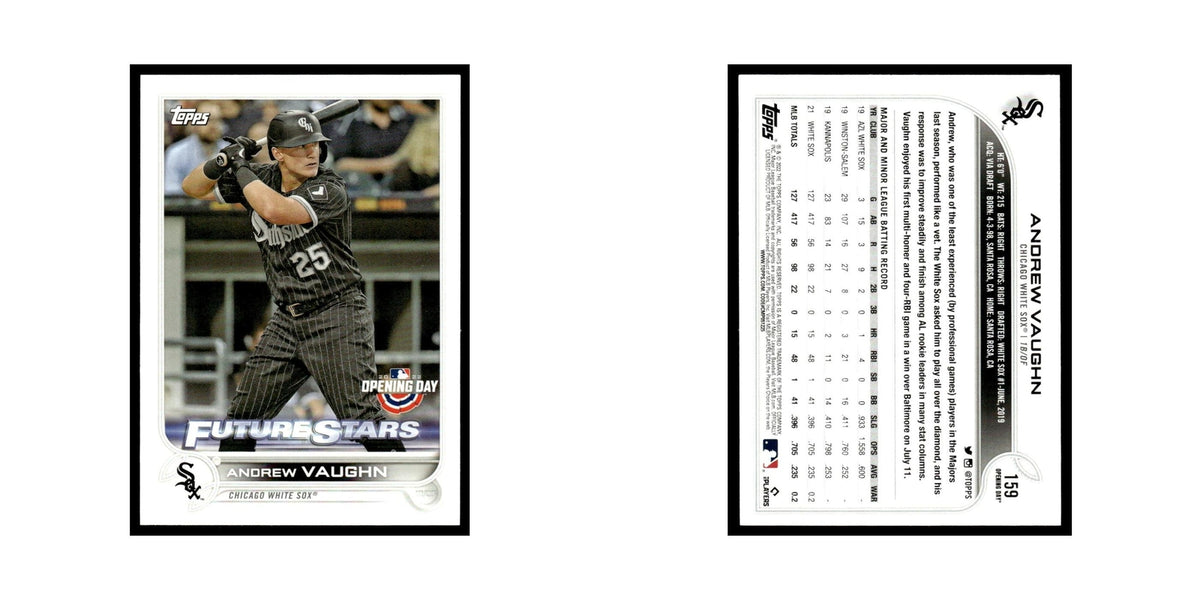 Andrew Vaughn 2022 Topps Opening Day #159 Chicago White Sox Baseball Card NM