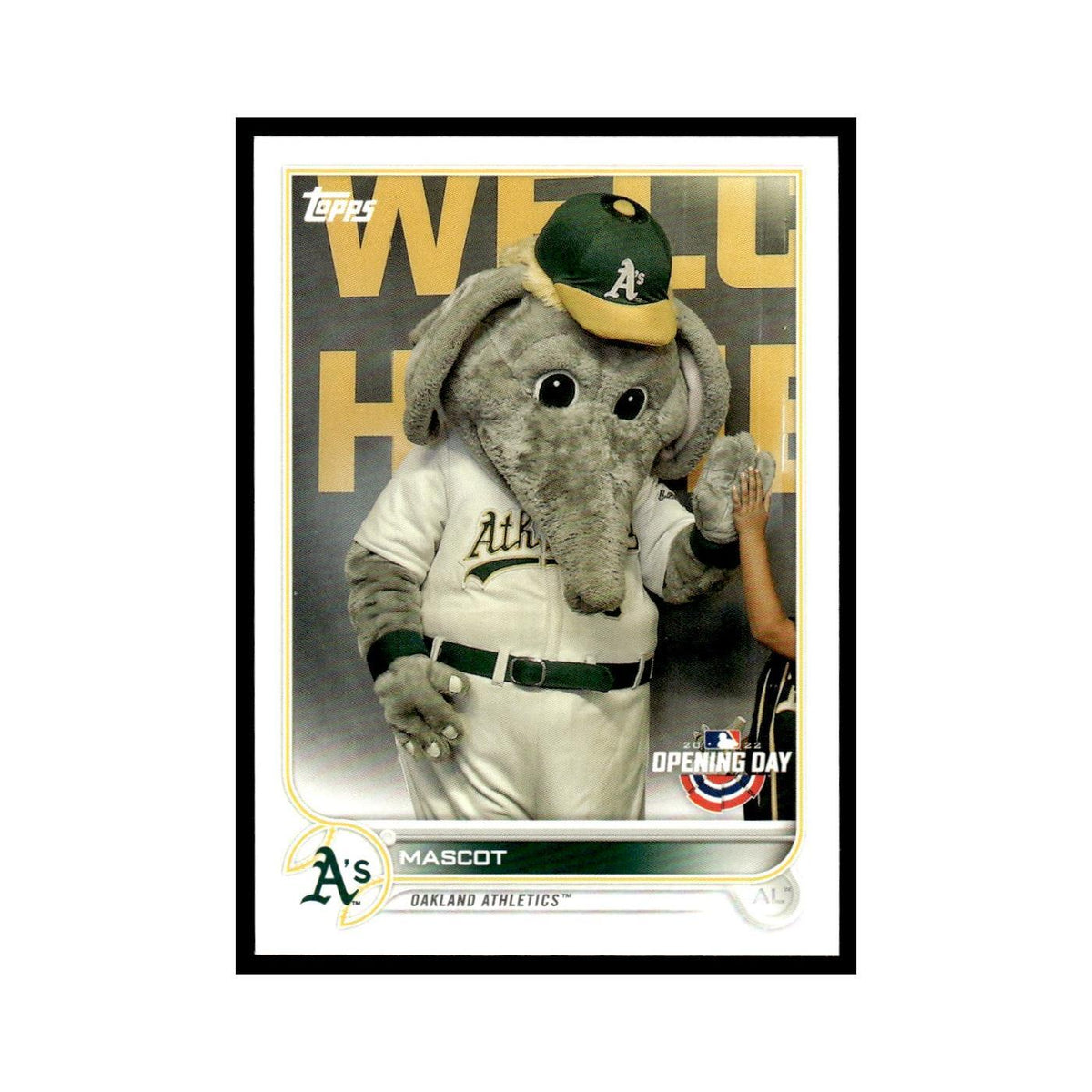 Mascot 2022 Topps Opening Day #M-16 Oakland Athletics Baseball Card NM