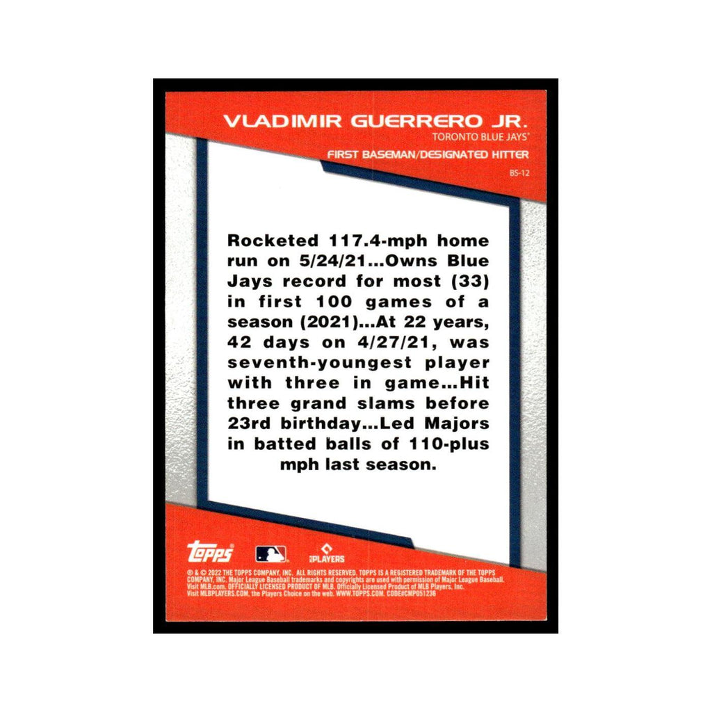 Vladimir Guerrero Jr. 2022 Topps Opening Day #BS-12 Toronto Blue Jays NM