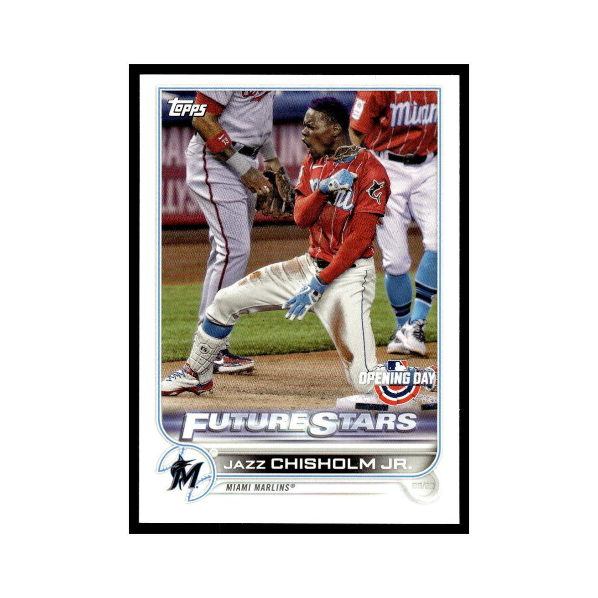 Jazz Chisholm Jr. 2022 Topps Opening Day #62 Miami Marlins Baseball Card NM