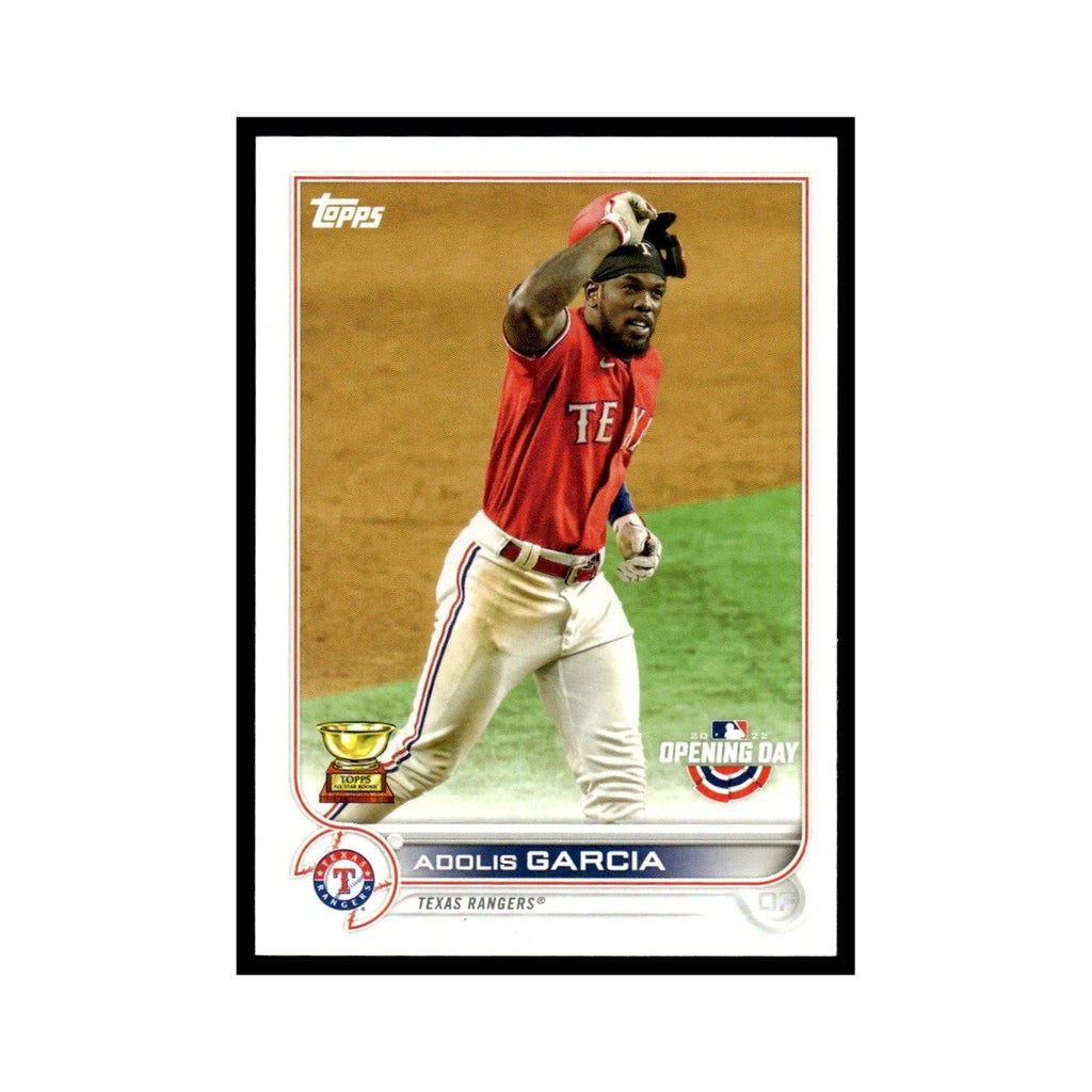 Adolis Garcia 2022 Topps Opening Day #135 Texas Rangers Baseball Card NM