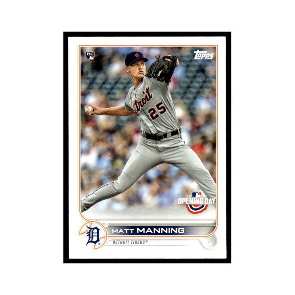 Matt Manning Rookie 2022 Topps Opening Day #102 Detroit Tigers Baseball Card NM