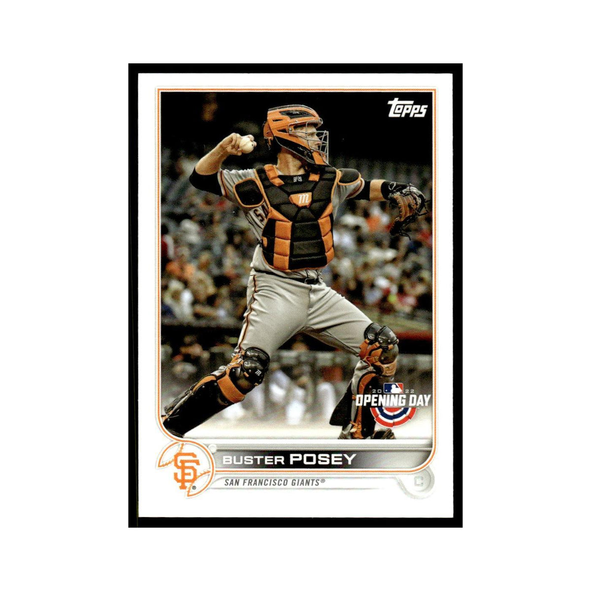 Buster Posey 2022 Topps Opening Day #138 San Francisco Giants Baseball Card NM
