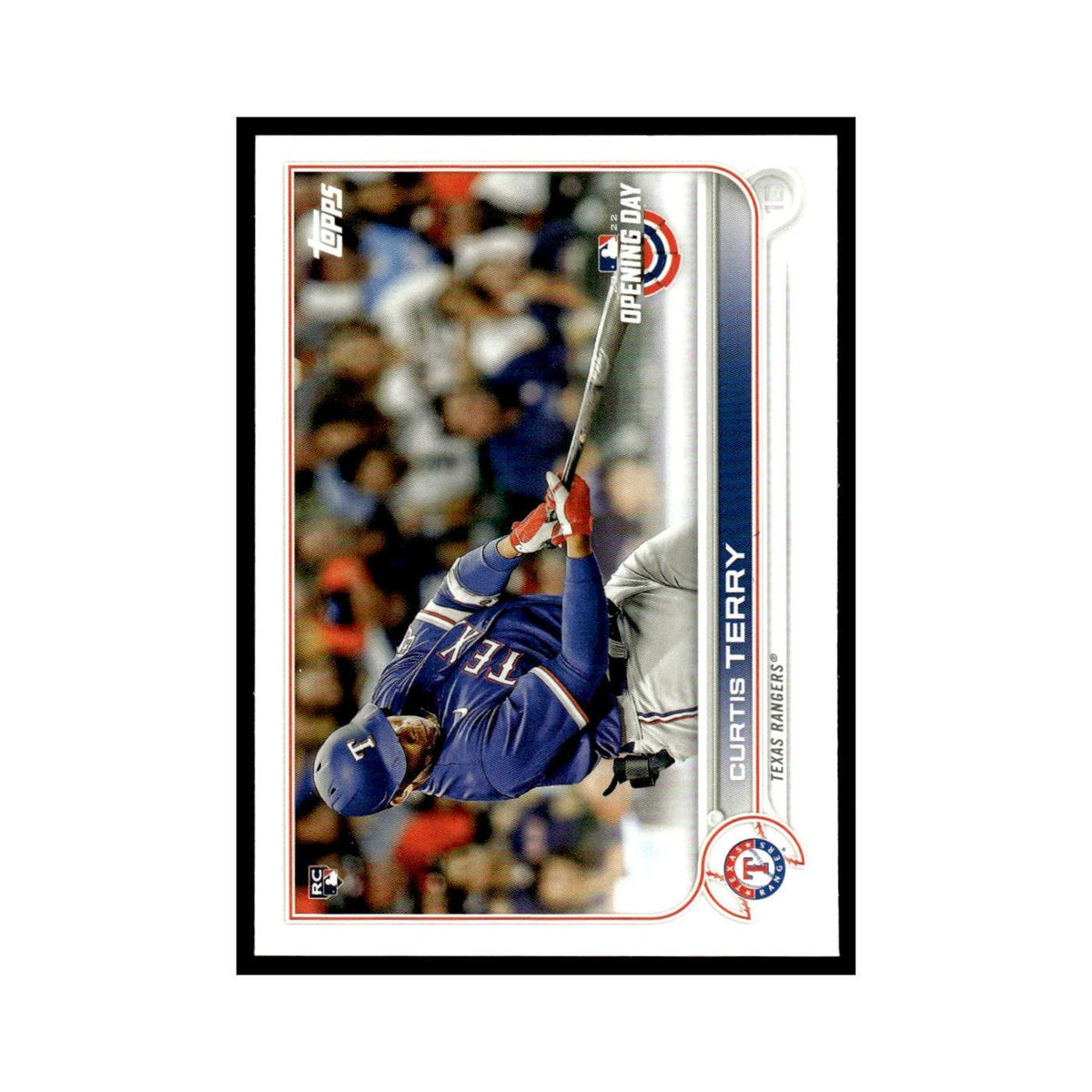 Curtis Terry Rookie 2022 Topps Opening Day #20 Texas Rangers Baseball Card NM